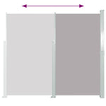 Retractable Side Awning 140 x 300 cm Grey 45357