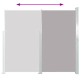 Retractable Side Awning 140 x 300 cm Grey 45357