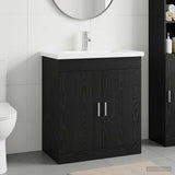 Bathroom Furniture Set Black Oak 81 x 40 x 84.5 cm 3404359