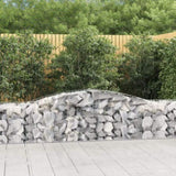 Arched Gabion Basket 400x50x60/80 cm Galvanised Iron 153533