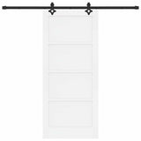 Sliding Door ORKDAL White 86 x 198.5 cm Solid Pine Wood 3333651