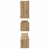 TV Cabinet Set Wall-mounted 8 pcs Artisan Oak Engineered Wood 3393323