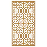 Garden Wall Decoration 105x55 cm Corten Steel Moorish Design 824477