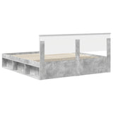 Bed Frame with Headboard Concerte 200 x 200 cm Engineered wood 3407835