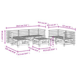7 Piece Garden Lounge Set Impregnated Wood Pine 3186199