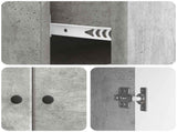 Sideboard Concrete Grey 66 x 34.5 x 90 cm Engineered Wood 895558