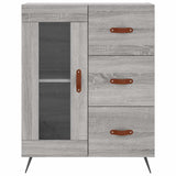 Sideboard Grey Sonoma 69.5x34x90 cm Engineered Wood 828018