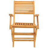 Folding Garden Chair Set of 2 Natural Teak Solid teak wood 362762