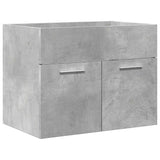 ZNTS 2 Piece Bathroom Furniture Set Concrete Grey Engineered Wood 856373
