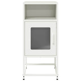 Bedside Cabinet White 36x39x78 cm Cold-rolled Steel 853415