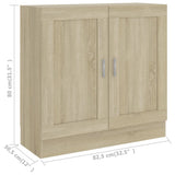 Book Cabinet Sonoma Oak 82.5x30.5x80 cm Engineered Wood 802708