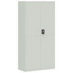 ZNTS File Cabinet Light Grey 90x40x220 cm Steel 3188320