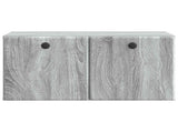Wall-Mounted TV Cabinet Grey Sonoma 59.5 x 31 x 30 cm 899221