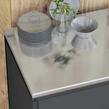 Kitchen Storage Set HATTEM 3 pcs Anthracite Cold-rolled Steel 3392703
