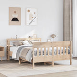 Bed Frame without Mattress 120x190 cm Small Double Solid Wood Pine 3306282