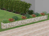 152029 Gabion Raised Bed Galvanised Iron 470x50x50 cm