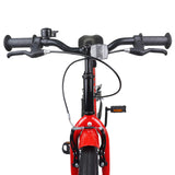 Kids Bike 24 Inches for 8-12 Years Old Black Red 42009399
