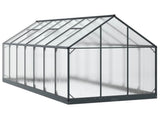 Garden Greenhouse with Door Anthracite 183.5 x 423.5 x 207 cm 3433045