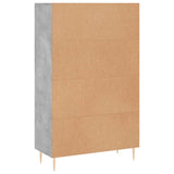 Highboard Concrete Grey 69.5x31x115 cm Engineered Wood 830312