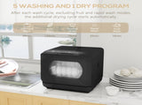 Table Top Dishwasher with Built-in 6L Water Tank, Mini Countertop Dishwasher with 6 Programs, 4 T3398P378853