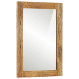 Bathroom Mirror 50x70x2.5 cm Solid Wood Mango and Glass 356922