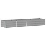 Planter Light Grey 320 x 80 x 45 cm Steel 42018144