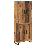 Highboard 2 pcs Old Wood 69.5 x 34 x 180 cm 3415811
