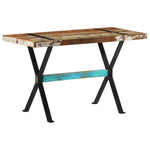 ZNTS Dining Table 120x60x76 cm Solid Reclaimed Wood 321605