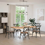Dining Table Leg Spider Shape White 120x68x cm Steel 4013113