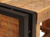 Wine Rack Brown 60 x 45 x 33 cm Solid Rough Mango Wood 4104754