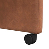Dining Chairs with Wheels 2 pcs Brown 58 x 67 x 97 cm 42017858