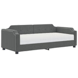 Daybed with Mattress Dark Grey 90x190 cm Fabric 3197704