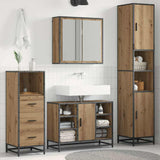 Bathroom Furniture Set 3 pcs Artisan Oak Engineered Wood 3402546