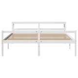 Senior Bed with Headboard without Mattress White 180x200 cm 3305872