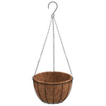 Hanging Basket Brackets with Planters 4 pcs Black Steel 3188013