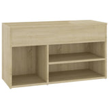 Shoe Bench Sonoma Oak 80x30x45 cm Engineered Wood 808750