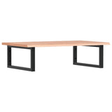 Basin Shelf Wall Mounted Steel and Solid Wood Oak 3302609