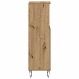 Bathroom Cabinet Artisan Oak 30x30x100 cm Engineered Wood 857209