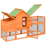 Chicken Coop Brown 186.5x58.5x113 cm Solid Wood Pine 172228