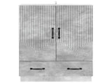 Sideboard Concrete Grey 66 x 34.5 x 92 cm Engineered Wood 895358