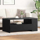 Coffee Table Black Oak 102 x 55 x 43.5 cm Engineered Wood 862733