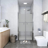 Shower Door Half Frosted ESG 96x190 cm 148790