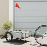 Bike Trailer Grey Oxford Fabric and Iron 94168