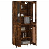 Highboard Smoked Oak 69,5x34x180 cm Engineered Wood 3198358