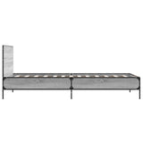 Bed Frame without Mattress Grey Sonoma 75x190 cm Small Single 845560