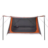 Camping Tent 2-Person Grey and Orange Waterproof 94531