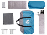 Family Tent with Roof Blue 320 x 210 x 180 cm Polyester 42028490