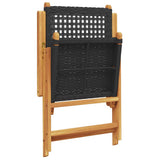 Garden Dining Set Black 3281730