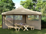 Party Tent Folding Taupe 292 x 292 x 315 cm Oxford Fabric 42023557