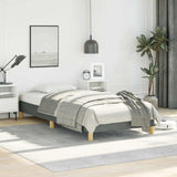 Bed Frame without Mattress Dark Grey 100x190 cm Twin Fabric 346851
